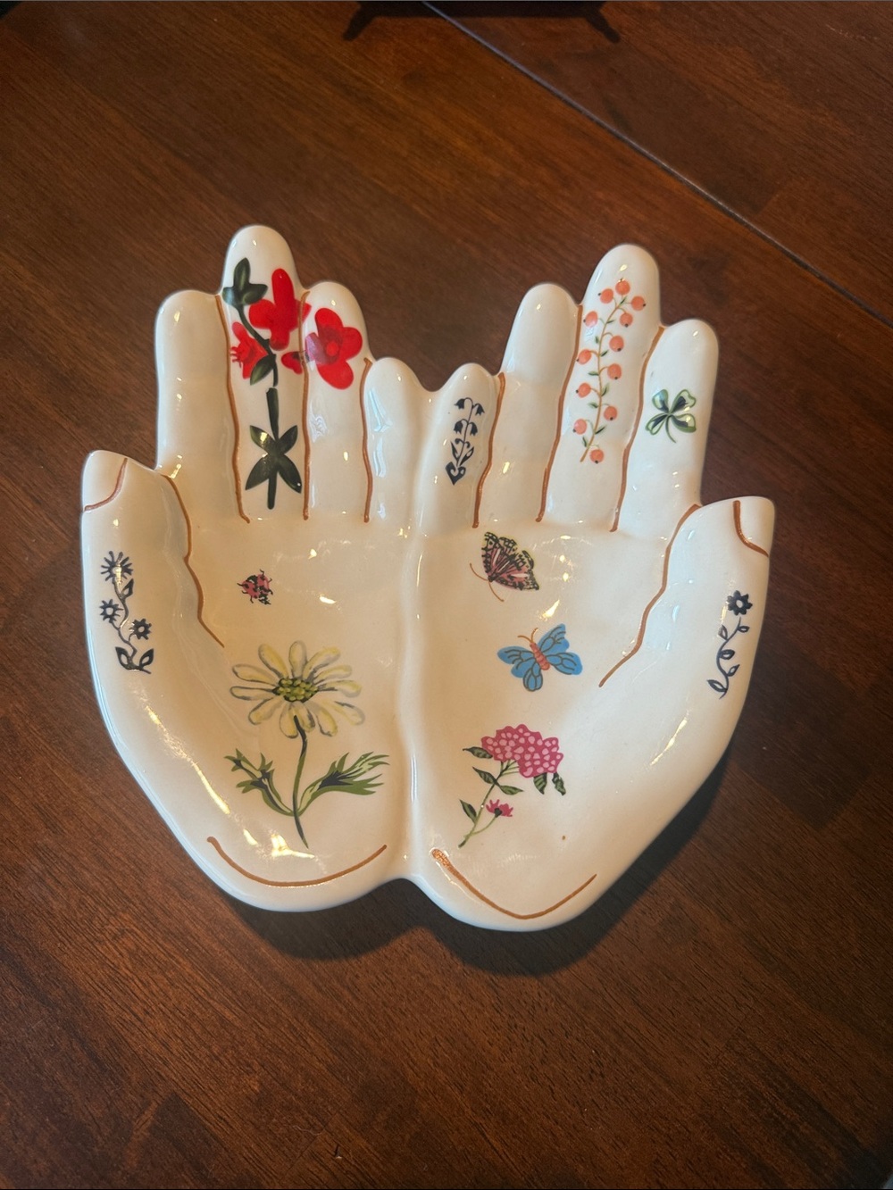 Nathalie Lete for Anthropologie Titania hands ceramic serving / trinket dish